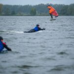 efoil lying on the board planning