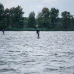 Lift Foils event wing foil students trying efoil