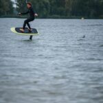 Alex Maes carving on Lift Foils event Netherlands